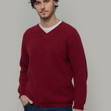 Maglia Scollo a V Uomo Cashmere Costante - Rifò Lab Moda circolare made in Italy