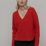 Maglia Scollo a V Donna Lana Manon - Rifò Lab Moda circolare made in Italy