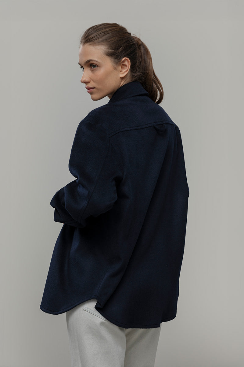 Overshirt Giacca Lana Donna e Uomo Unisex Lana Rigenerata - Rifò Lab Moda circolare made in Italy
