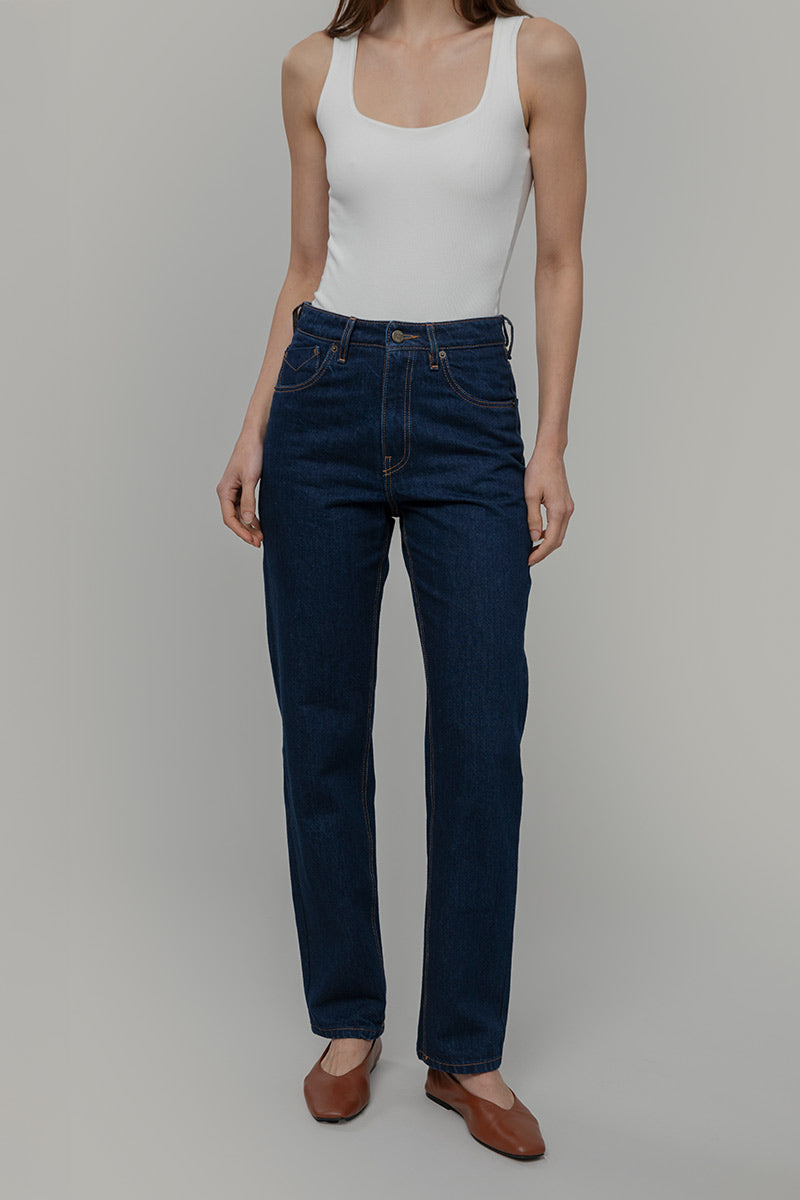 Pantaloni Jeans Donna Cotone Rigenerato Blu Aglaia Rifò