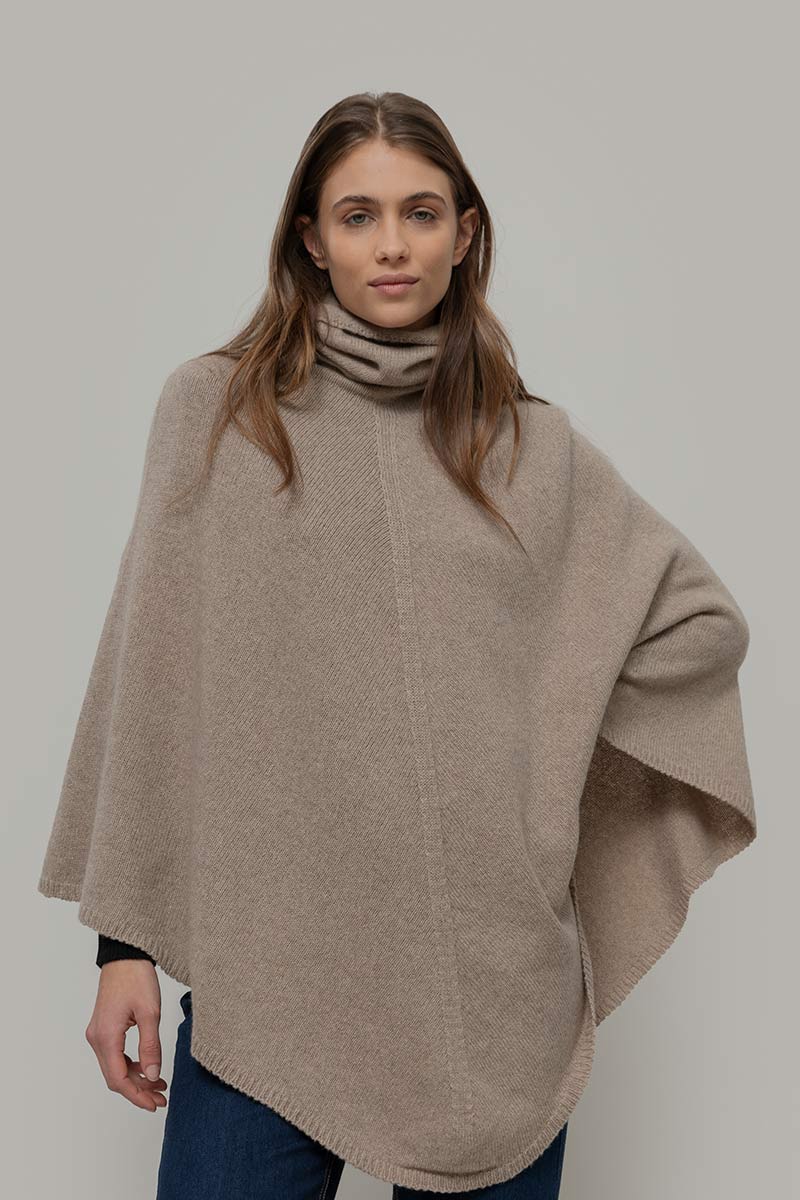 Poncho Donna Cashmere Rigenerato Elisabetta - Rifò Lab Moda circolare made in Italy