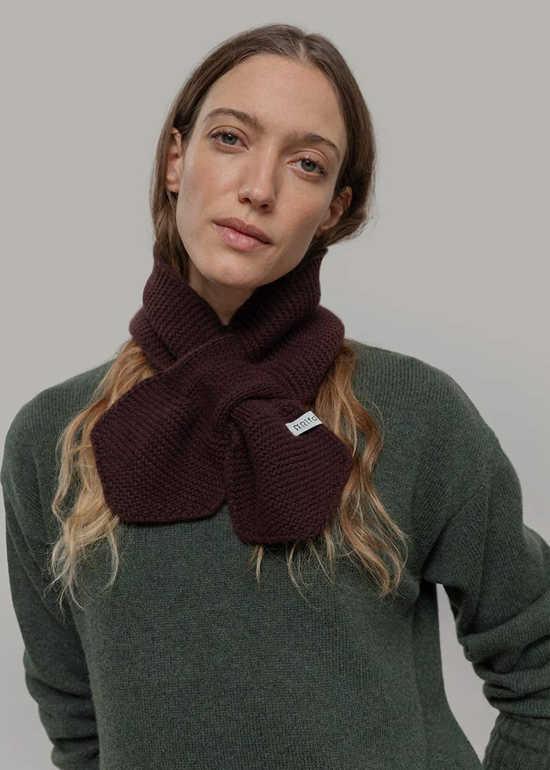 Sciarpa Fiocco Donna Cashmere Rigenerato Britta - Rifò Lab Moda circolare made in Italy