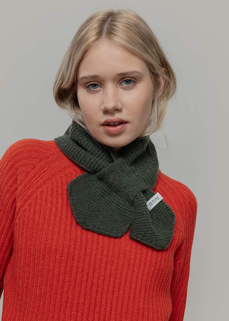 Sciarpa Fiocco Donna Cashmere Rigenerato Britta - Rifò Lab Moda circolare made in Italy