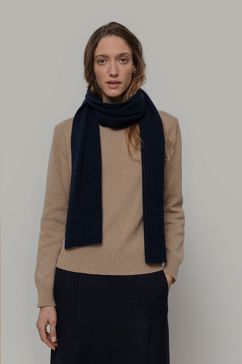 Sciarpa Costine cashmere rigenerato Federico - Rifò Lab Moda circolare made in Italy