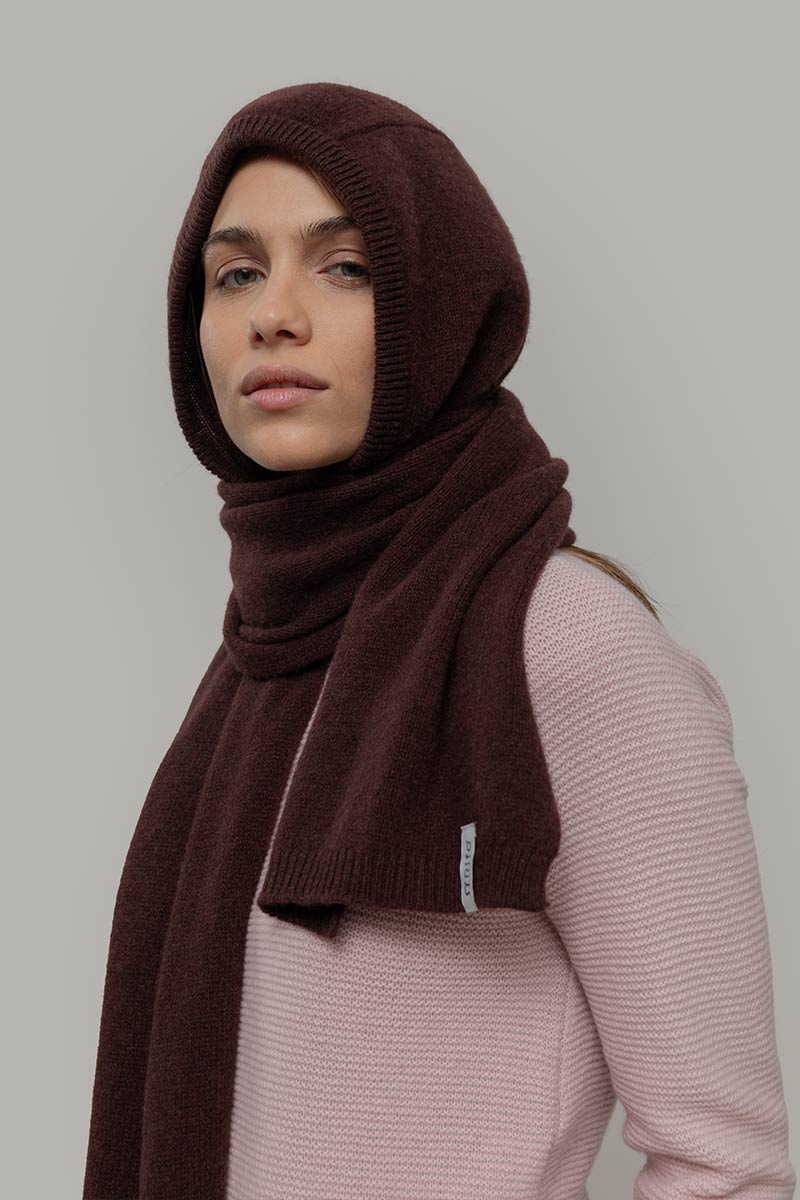 Sciarpa-cappuccio Cashmere Ilenia - Rifò Lab Moda circolare made in Italy