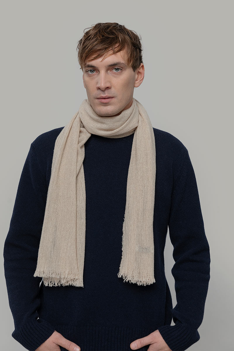 Stola Donna Uomo Pashmina Cashmere Rigenerato Zefiro - Rifò Lab Moda circolare made in Italy