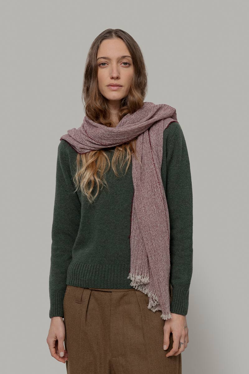 Stola Donna Uomo Pashmina Cashmere Rigenerato Zefiro - Rifò Lab Moda circolare made in Italy