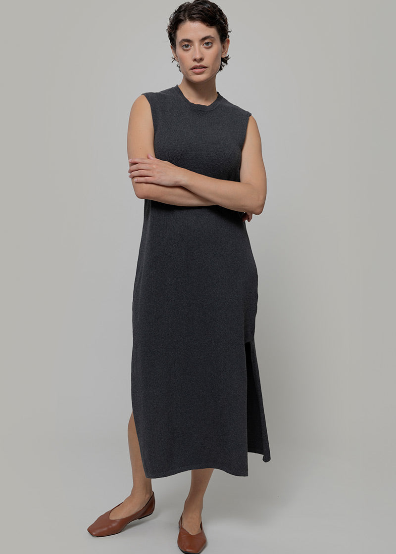 Vestito Donna Cotone Rigenerato Camilla Nero - Rifò Lab Moda circolare made in Italy