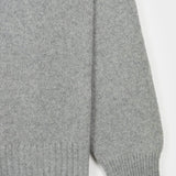 Grigio Calce | Maglia collo alto cashmere rigenerato