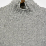 Grigio Calce | Maglia collo alto cashmere rigenerato