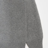 Grigio Cemento | Maglia polo uomo cashmere rigenerato