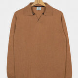 Beige Noce | Maglia polo uomo cashmere rigenerato