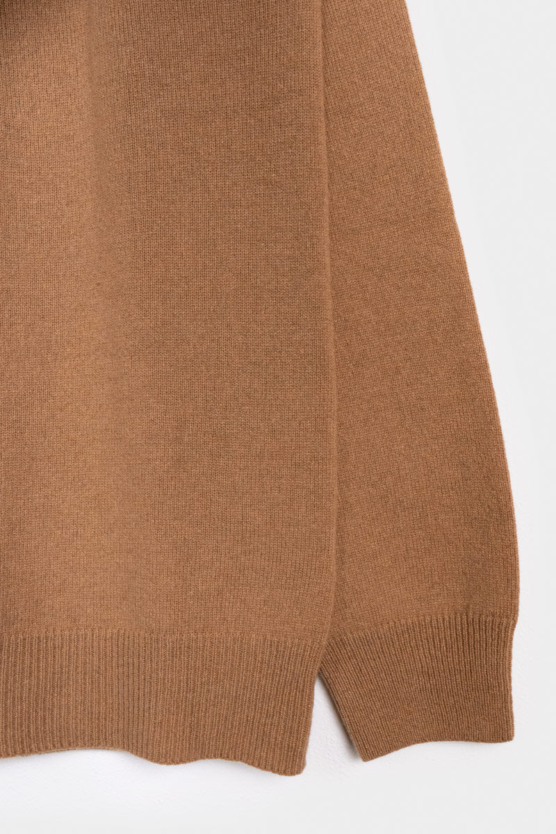 Beige Noce | Maglia polo uomo cashmere rigenerato