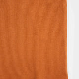 Arancio Argilla | Tshirt costina cotone rigenerato