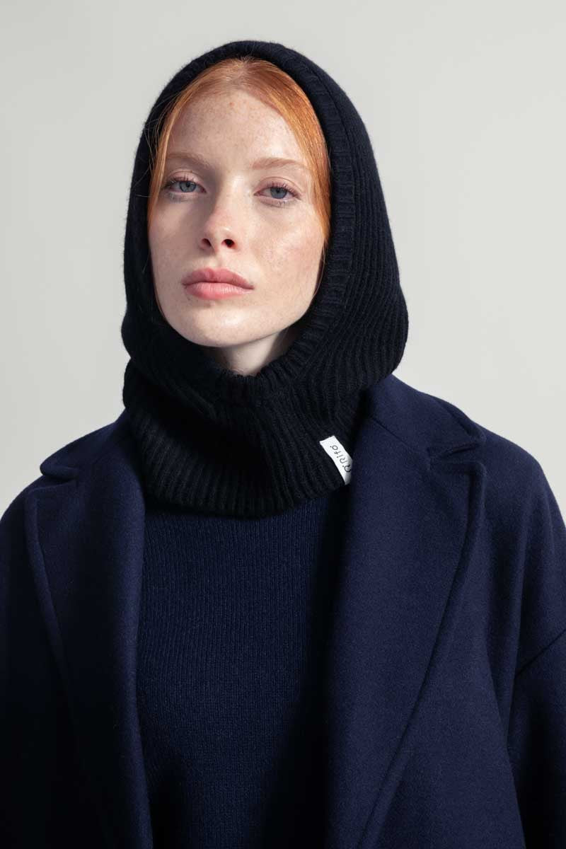 Balaclava Unisex Cashmere Rigenerato Marika Nero