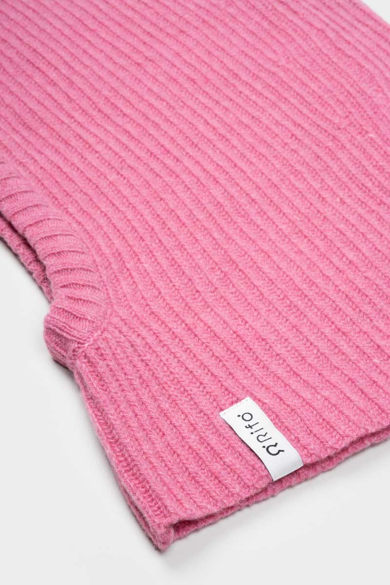 Balaclava Unisex Cashmere Rigenerato Marika Rosa Confetto