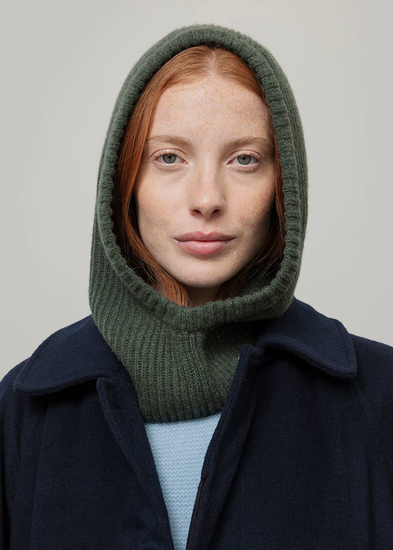 Balaclava Unisex Cashmere Rigenerato Marika Verde Foresta