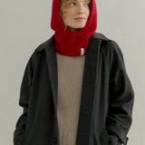Balaclava Cashmere Donna Uomo Riciclato Rosso Marika - Rifò Lab Moda circolare made in Italy