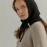 Balaclava Donna Cashmere con Lacci Magda - Rifò Lab Moda circolare made in Italy