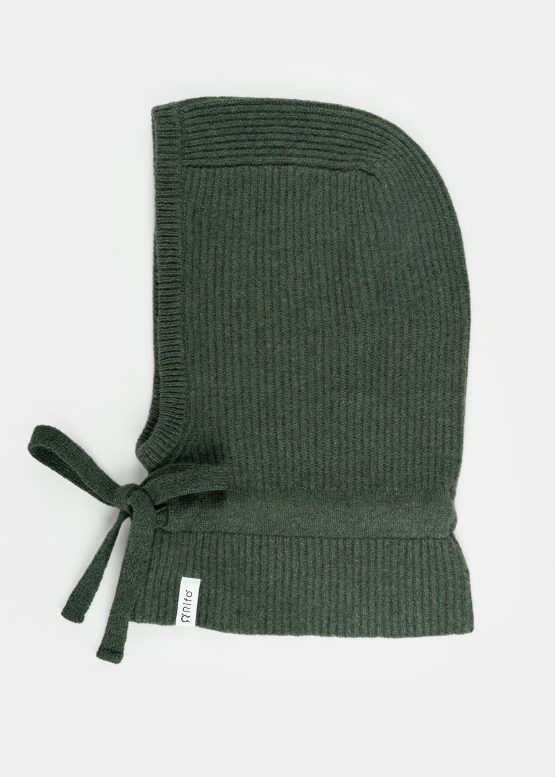 Balaclava Donna Uomo Cashmere con Lacci Magda - Rifò Lab Moda circolare made in Italy