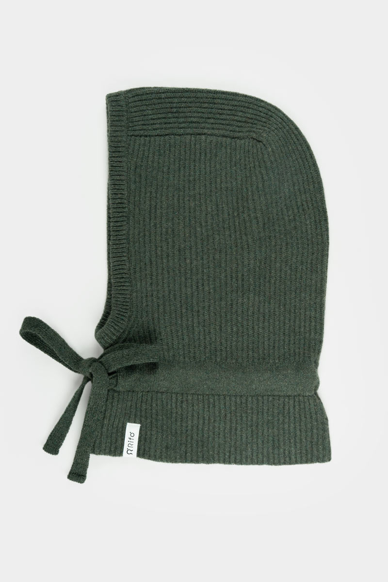 Balaclava Donna Uomo Cashmere con Lacci Magda - Rifò Lab Moda circolare made in Italy