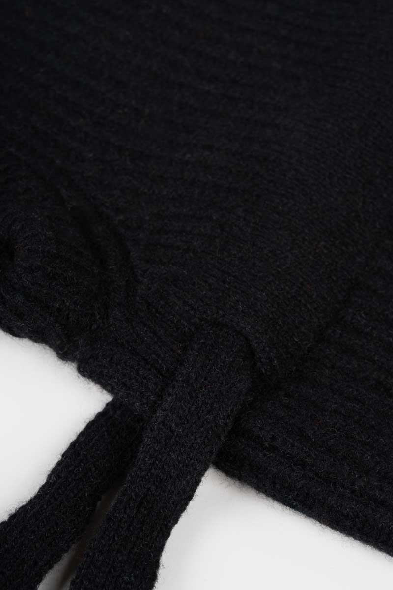 Balaclava Donna Cashmere con Lacci Magda - Rifò Lab Moda circolare made in Italy