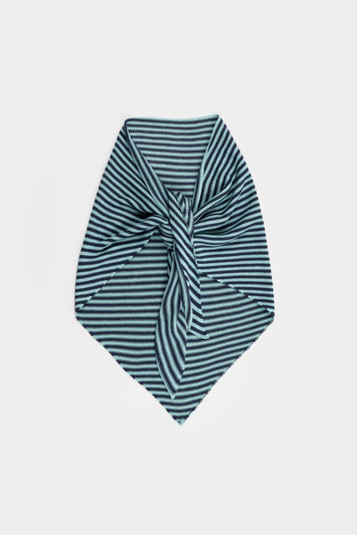 Women 100% Viscose Scarf Bandana Green/Blue - Rifò