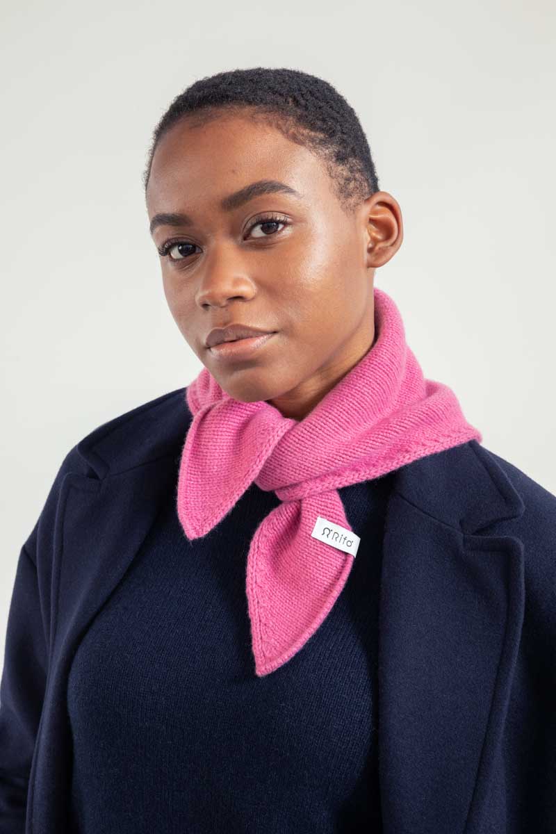 Bandana Unisex Cashmere Rigenerato Masha Rosa