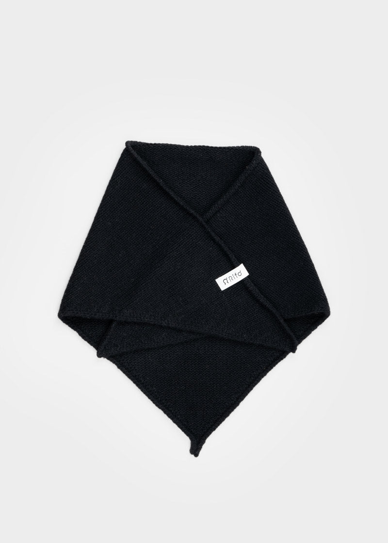 Bandana Unisex Cashmere Rigenerato Masha Nero