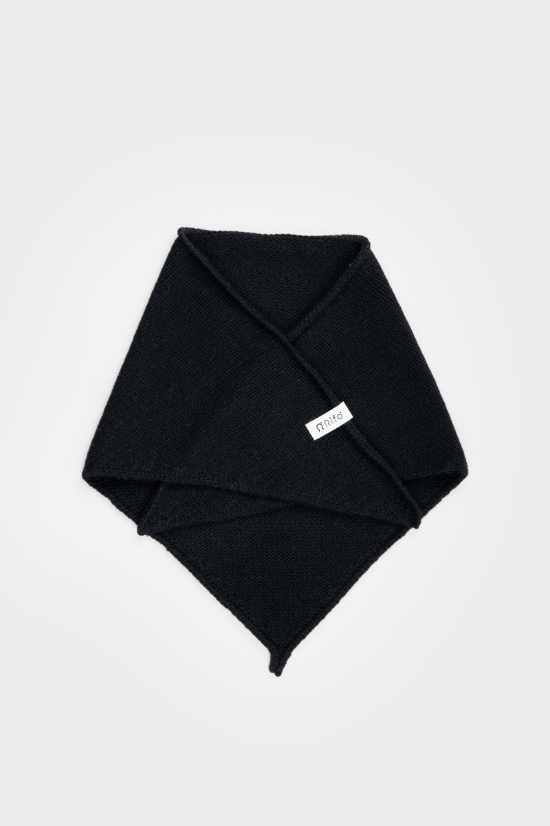 Bandana Unisex Cashmere Rigenerato Masha Nero