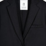 Blazer Donna Nero Giacca Lana Monopetto Brenda - Rifò Lab Moda circolare made in Italy