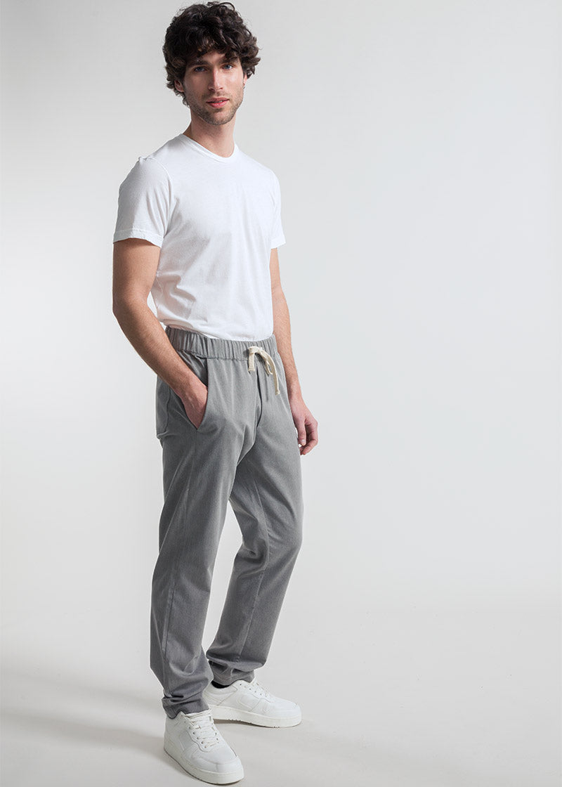 Grigio Basalto | Pantalone Uomo Cotone Rigenerato Brando