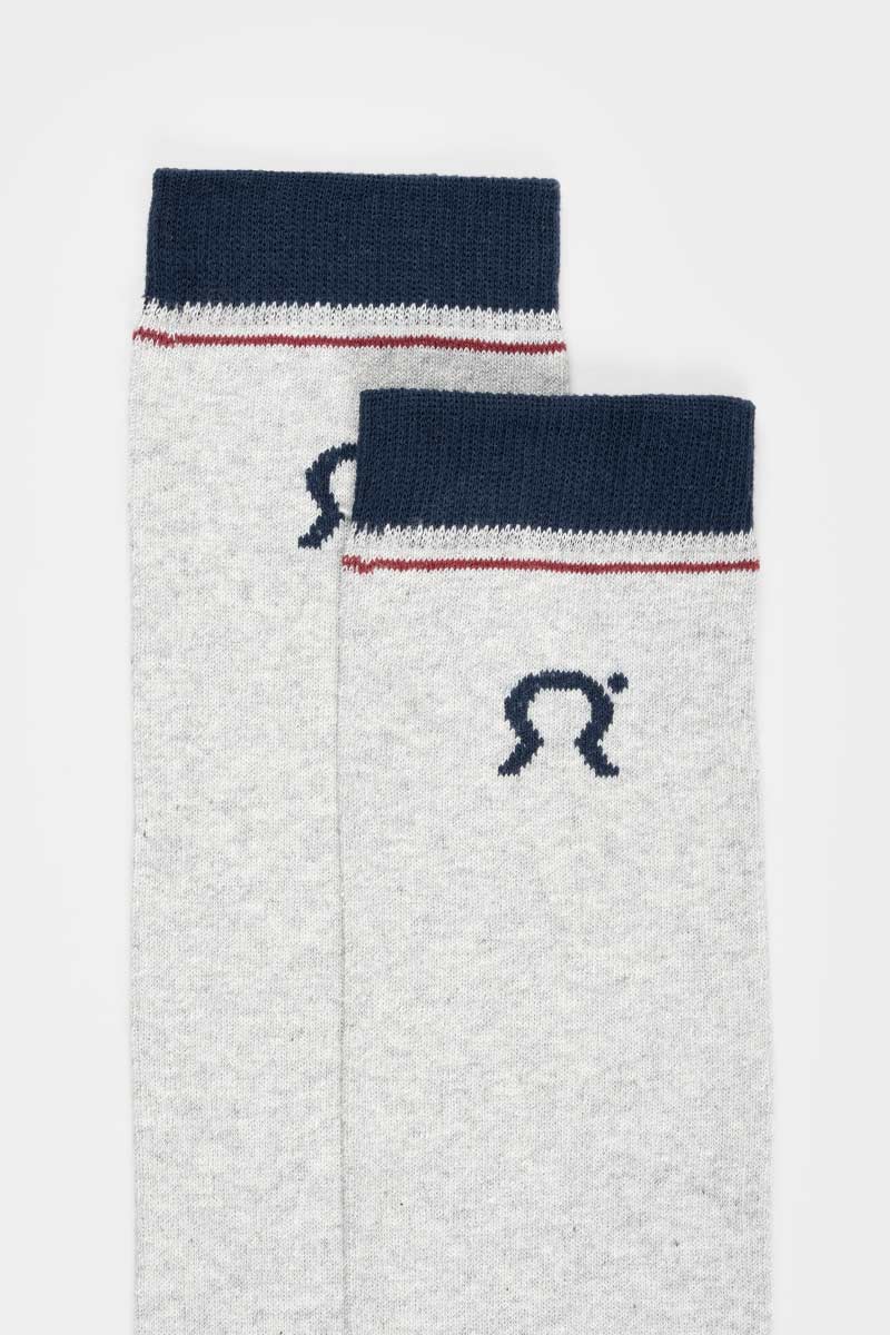 Calzini Lunghi Donna e Uomo Cotone Grigio Tino - Rifò Lab Moda circolare made in Italy