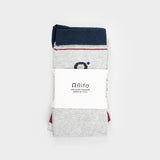 Calzini Lunghi Donna e Uomo Cotone Grigio Tino - Rifò Lab Moda circolare made in Italy