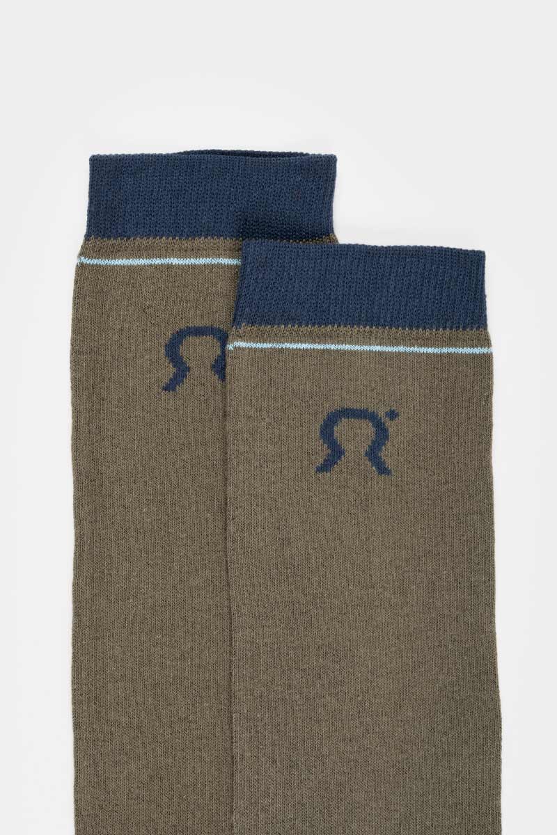 Calzini Lunghi Donna e Uomo Cotone Verde Tino - Rifò Lab Moda circolare made in Italy
