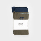 Calzini Lunghi Donna e Uomo Cotone Verde Tino - Rifò Lab Moda circolare made in Italy
