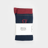 Calzini Lunghi Donna e Uomo Cotone Blu Tino - Rifò Lab Moda circolare made in Italy
