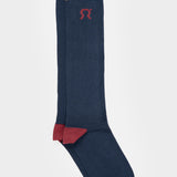 Calzini Lunghi Donna e Uomo Cotone Blu Tino - Rifò Lab Moda circolare made in Italy
