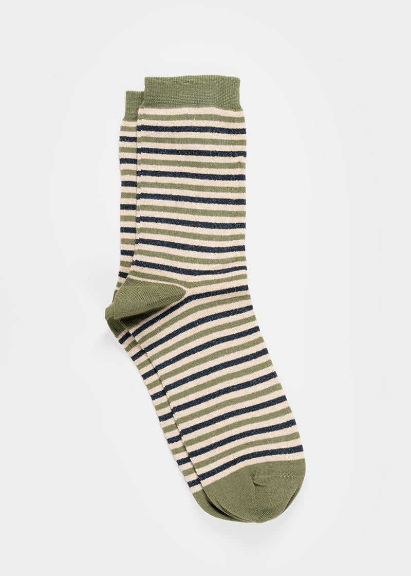 Calzini Cotone Rigenerato a Righe Colorate Nello - Abbigliamento Sostenibile Moda Circolare Rifò