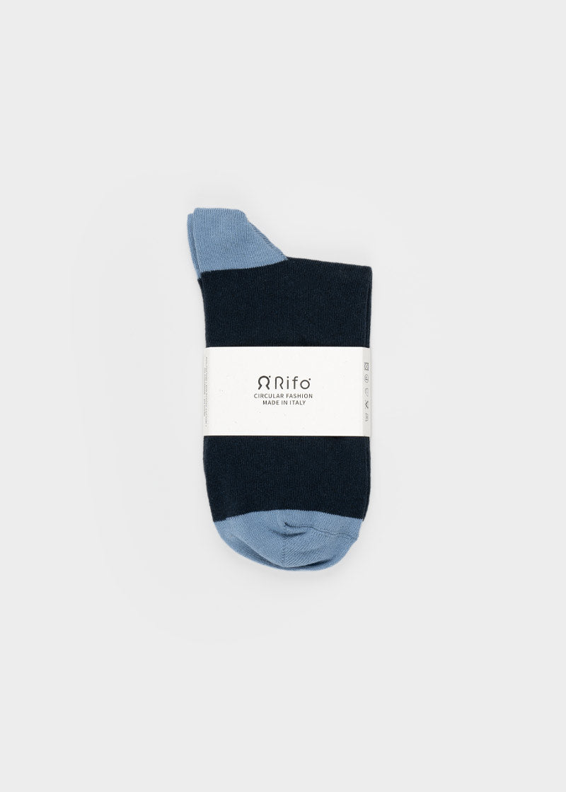 Calzini cotone rigenerato Nello Blu