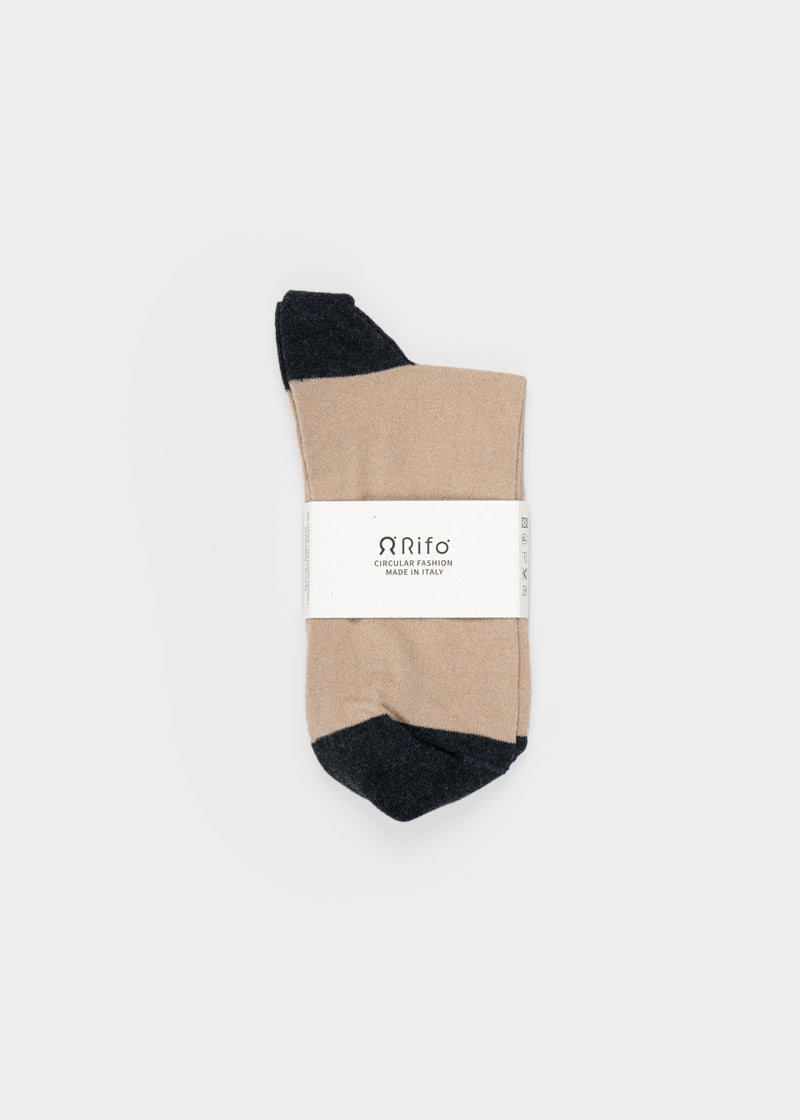 Calzini cotone rigenerato Nello Beige