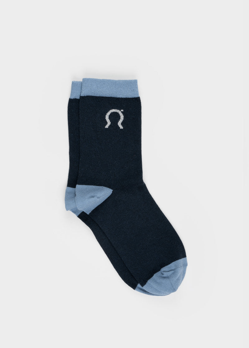 Calzini cotone rigenerato Nello Blu