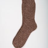 Calzini Cashmere Rigenerato Zero Waste Jazz Marrone Castagna - Rifò Moda circolare made in Italy