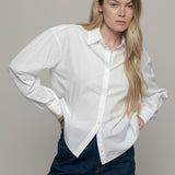 Camicia Donna Bianca Cotone Sostenibile Florence