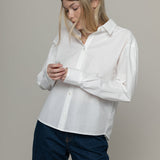 Camicia Donna Bianca Cotone Sostenibile Florence