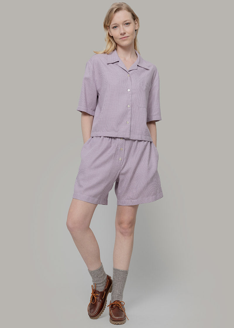 Pantaloncini Inghirami Allegra Violetto - Rifò Lab Moda circolare made in Italy
