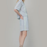 Pantaloncini Inghirami Allegra Acquamarina - Rifò Lab Moda circolare made in Italy
