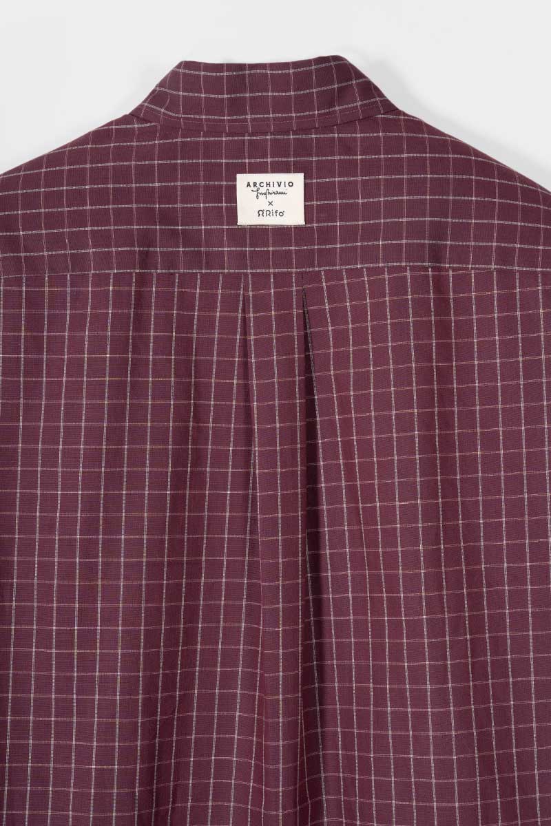 Camicia a Quadri Donna Cotone Inghirami Stefania - Rifò Lab Moda circolare made in Italy 