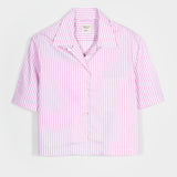 Camicia Bowling a Righe Donna Cotone Inghirami Marta - Rifò Lab Moda circolare made in Italy