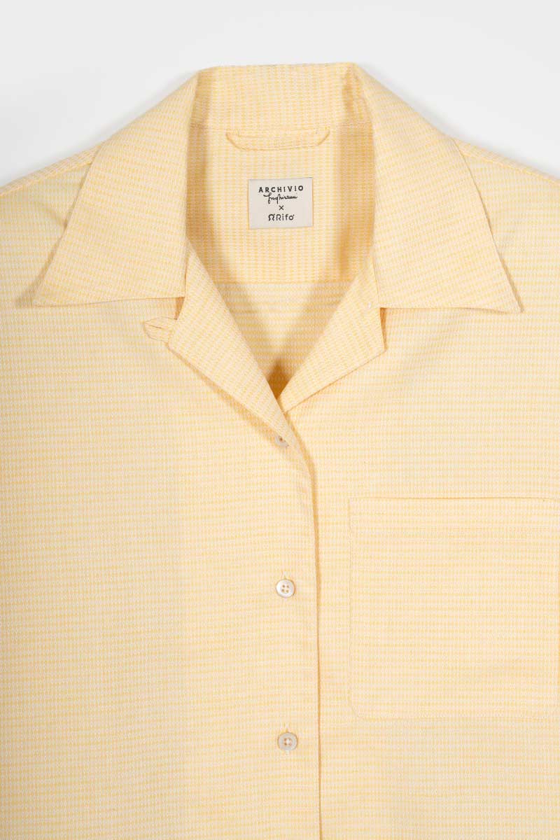 Camicia Bowling a Righe Donna Cotone Inghirami Marta - Rifò Lab Moda circolare made in Italy